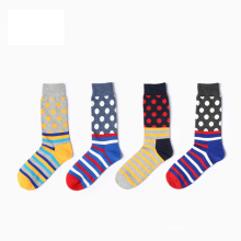Dot Striped design cute funny woman colorful  custom Leisure wholesale unisex happy socks